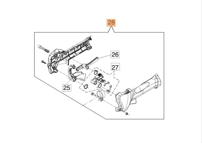 IMPUGNATURA KIT COMPLETA PER DECESPUGLIATORE BC 270/300/350 OLEOMAC