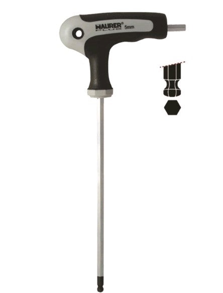 CHIAVE ESAGONALE A T MAURER PLUS 2.5MM