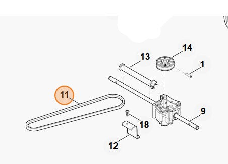 CINGHIA PER RASAERBA ASSE POSTERIORE CAMBIO RM 545.1 STIHL