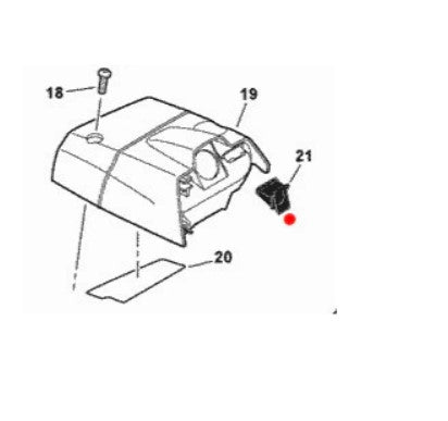COLLETTORE PER MOTOSEGA 601 SX SHINDAIWA ECHO