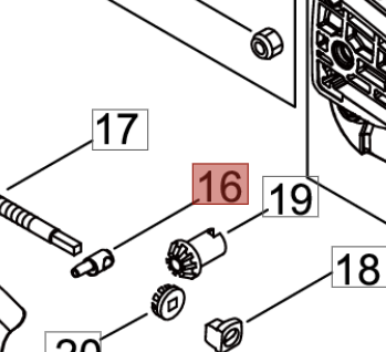 NOTTOLINO TEBDICATENA PER MOTOSEGA 600601/SX SHINDAIWA