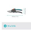 FORBICE GIARDINO PREMIUMCUT FLEX X LEGNO FRESCO BYPASS 24 MM GARDENA