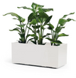 CASSETTA KEBE GREENER CM.100 CON RISEVA ACQUA E RUOTE COLORE BIANCO