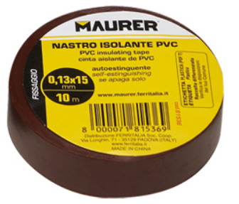 NASTRO ISOLANTE PVC MARRONE 15 MTX0.15 MM MAURER