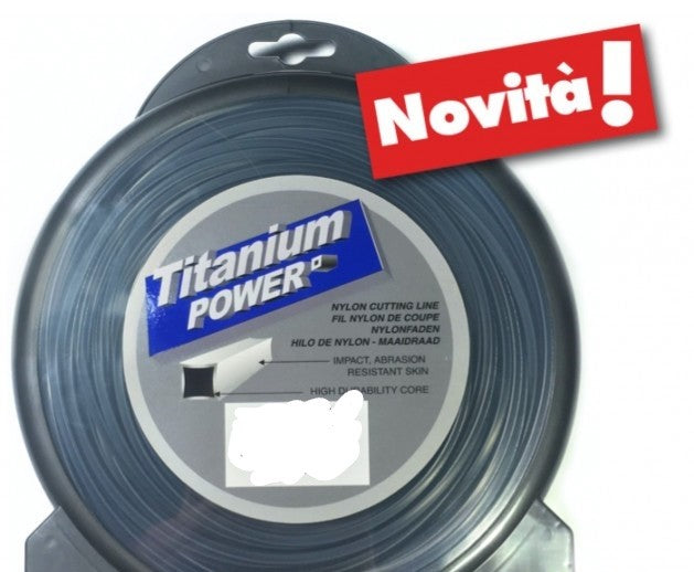 Rotolo filo decespugliatore titanium  diam. 4 quadro mt.23 Blue bird