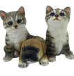 ANIMAL FRIENDS GATTINI E CANE CM.20 ANTICO MESTIERE