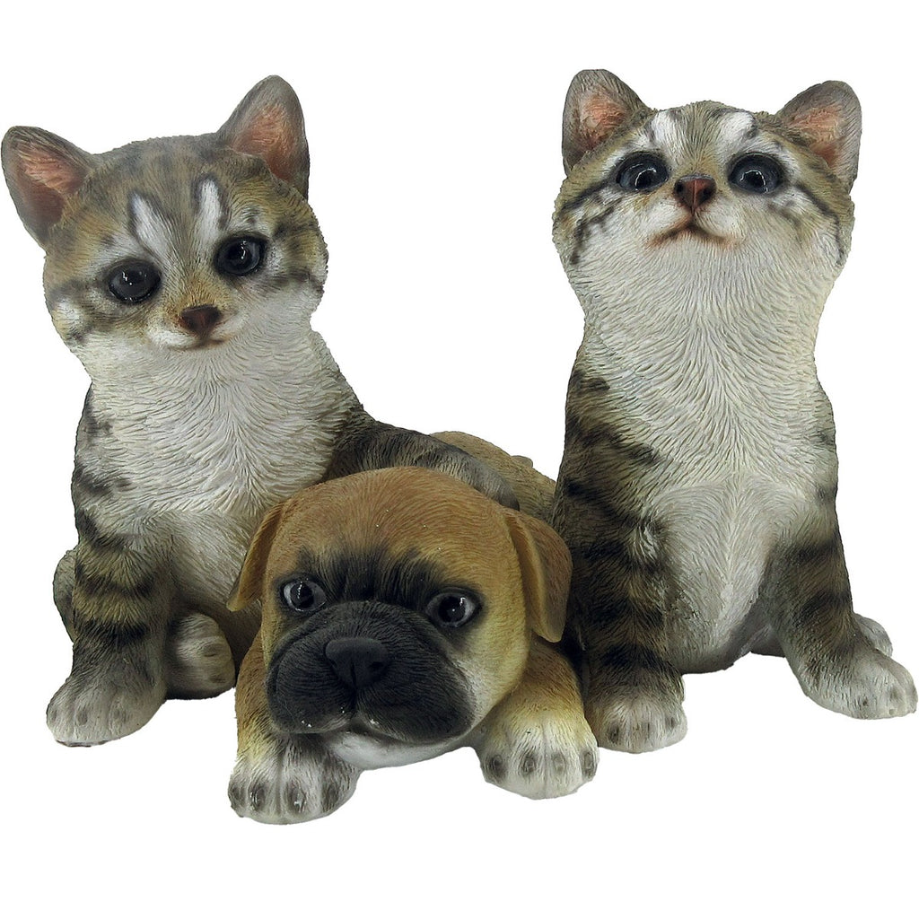 ANIMAL FRIENDS GATTINI E CANE CM.20 ANTICO MESTIERE