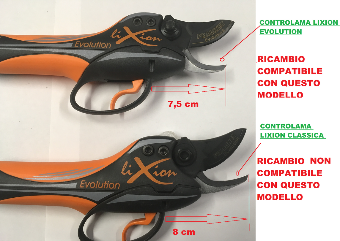 LAMA RICAMBIO PER LIXION EVOLUZIONE II°PELLENC