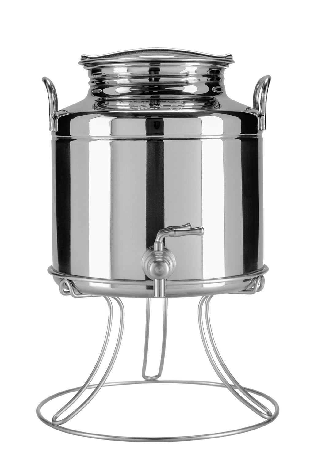 BIDONCINO PER OLIO 3LT.INOX COMPLETO DI PIEDISTALLO
