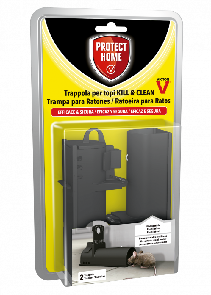 TRAPPOLA PER TOPI KILL & CLEAN PROTECT HOME