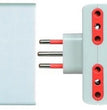 ADATTATORE SPINA ITALIA 10A PRESA QUADRUPLA