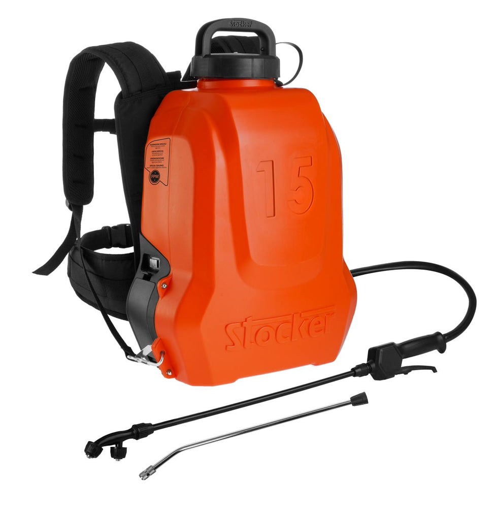 POMPA A ZAINO ELETTRICA NEBLA 15 L LITIO 7 BAR STOCKER