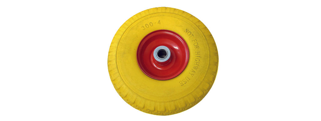 RUOTA PER CARRELLO PIENA MAURER 260MM FORO 20MM