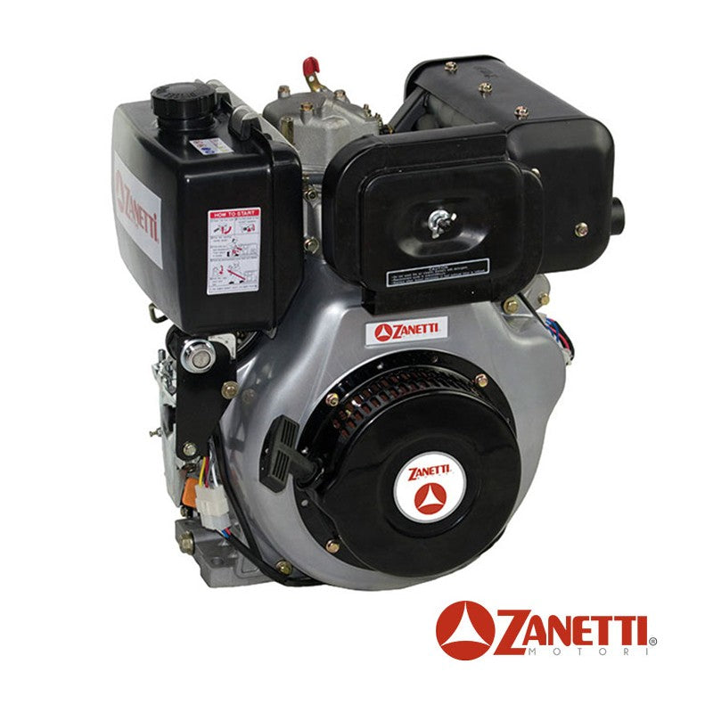 MOTORE MOTOZAPPA DIESEL ALBERO CON.DIAM.23 HP 10 AVV.MANUALE ZANETTI