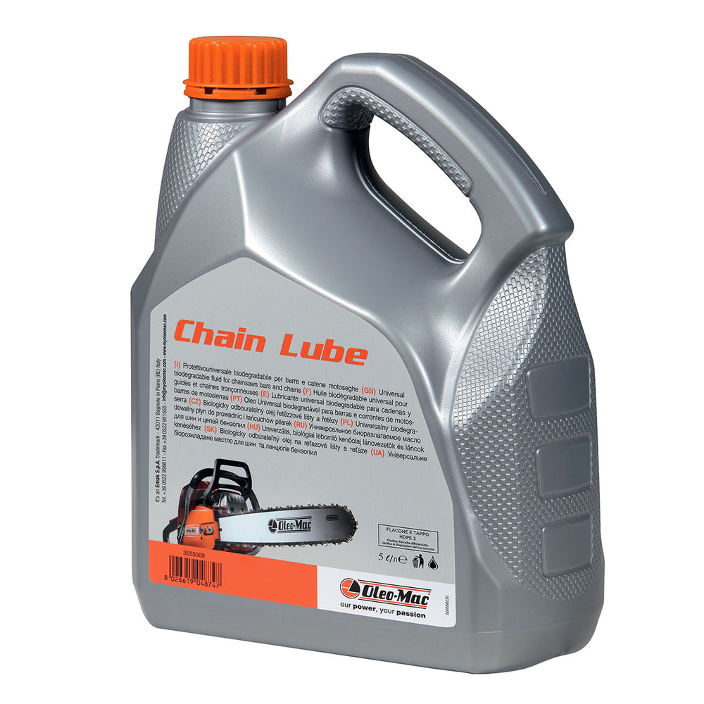 OLIO LUBRIFICANTE PER CATENA CHAIN LUBE OLEOMAC DA LT.5