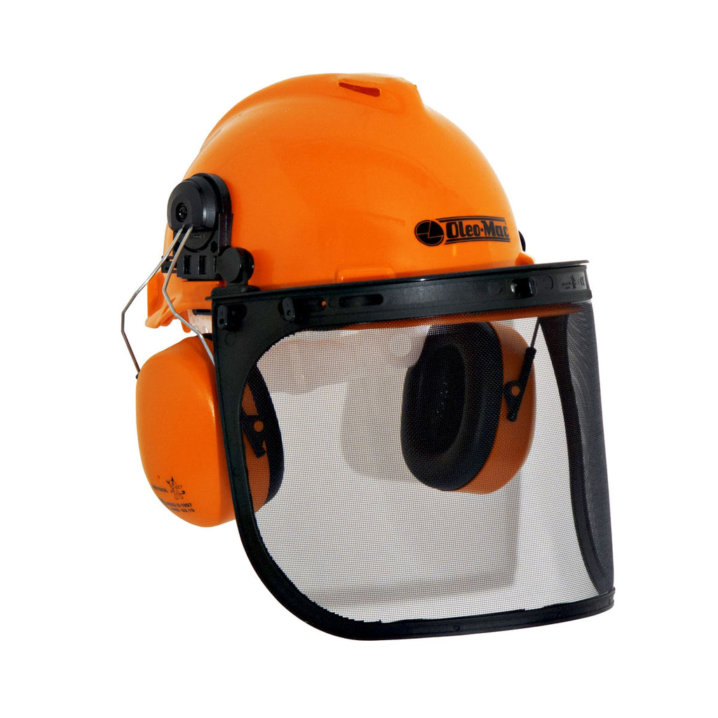 Casco protettivo con visiera e cuffia OLEOMAC
