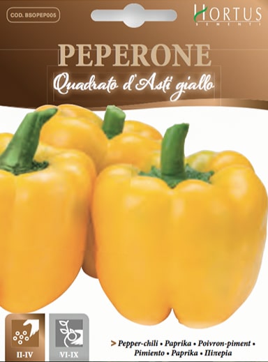 PEPERONE QUADRATO D'ASTI GIALLO