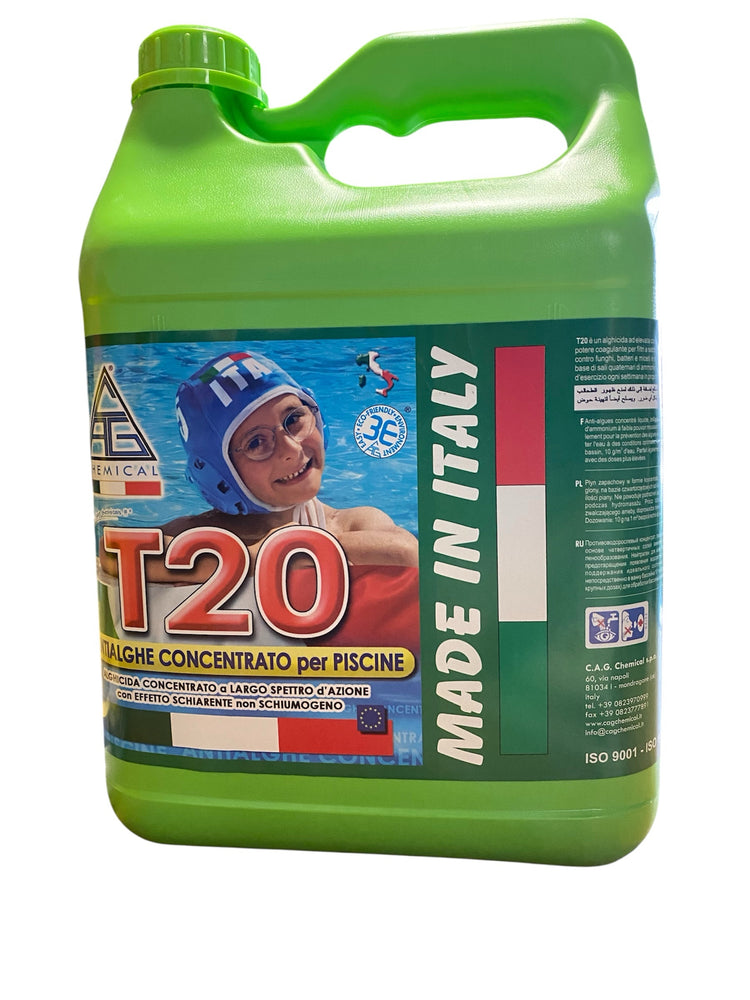 ALGHICIDA ALGASTOP CONCENTRATO DA 5 LITRI NON SCHIUMOSO CHEMICAL