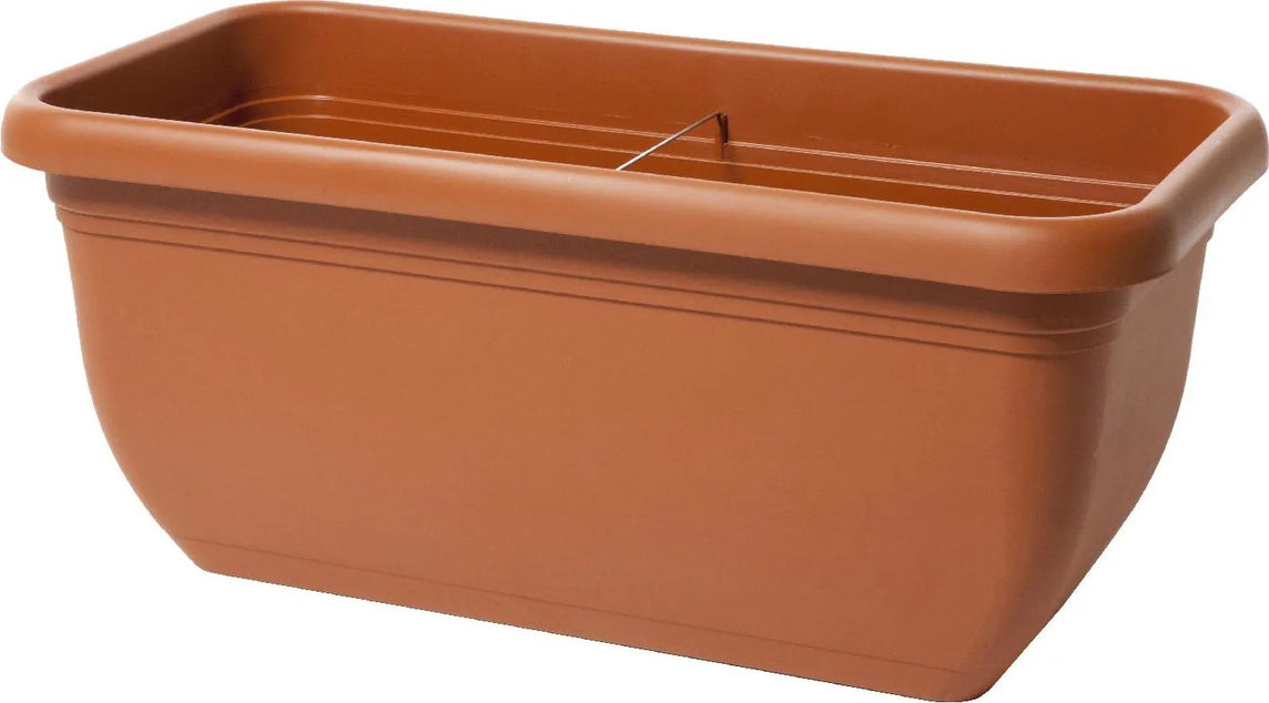 CASSETTA UNICA MAXI RETT. CM.60 TERRACOTTA LIGHT PLASTICA PLASTECNIC