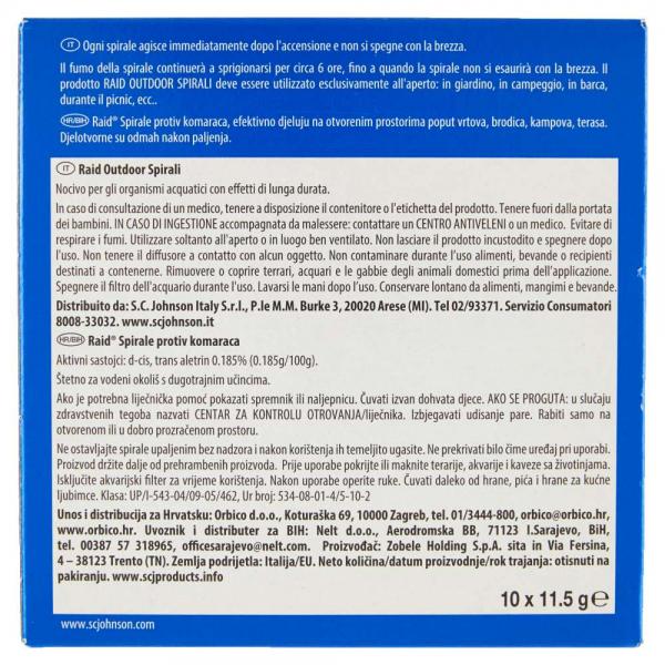 ANTIZANZARE RAID ZAMPIRONE 10 PZ
