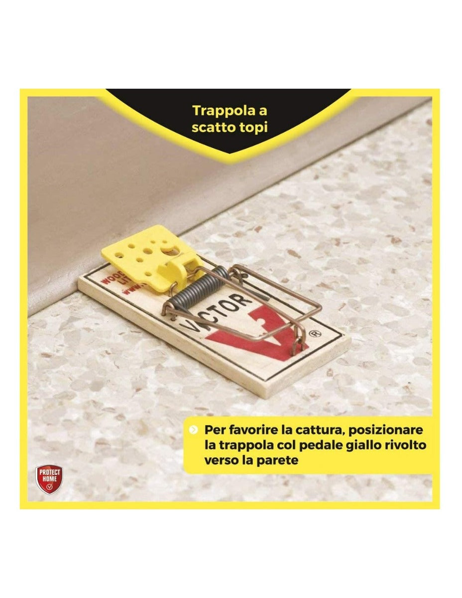 TRAPPOLA PER TOPI CON 2 TRAPPOLE PROTECT HOME