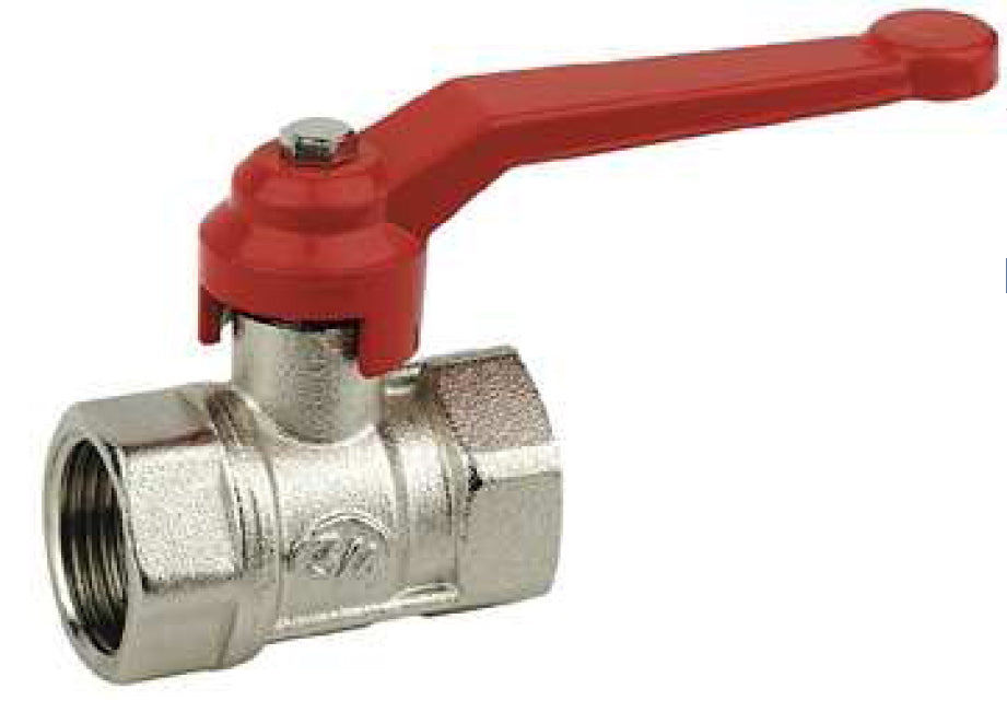 VALVOLA A SFERA PASSAGGIO TOTALE DA 2" F/F ZINCATA CON LEVA