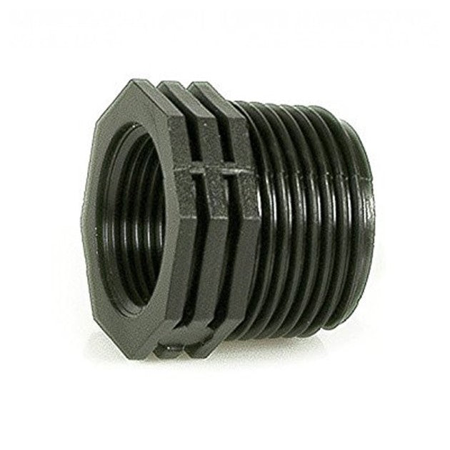 RIDUZIONE FILETTATA NERA 2" MASCHIO X 1" 1/4 FEMMINA