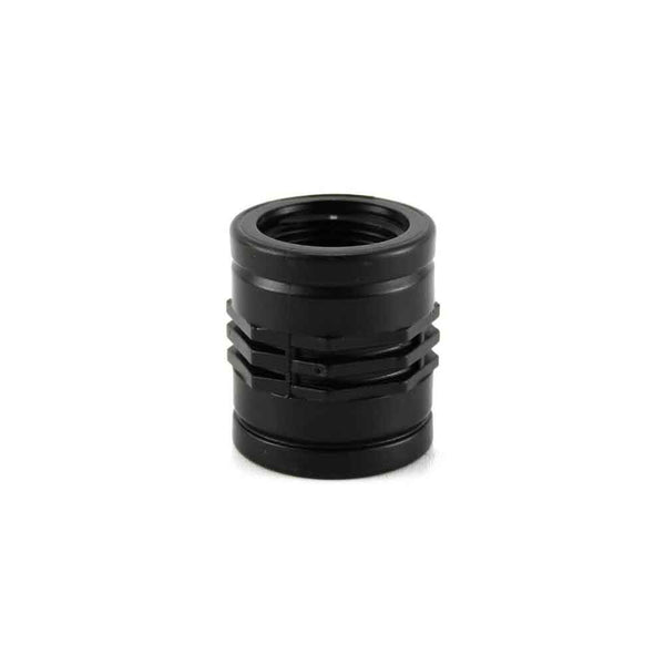 MANICOTTO FILETTATO FEMMINA/FEMMINA  DA 1"1/4 NERO PP