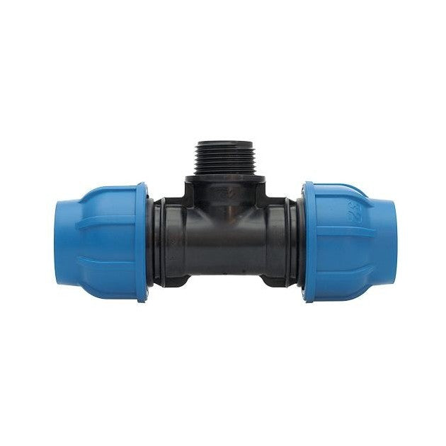 TEE A 90° 32X1"X32 MASCHIO A COMPRESSIONE TUBO POLIETILENE PN16