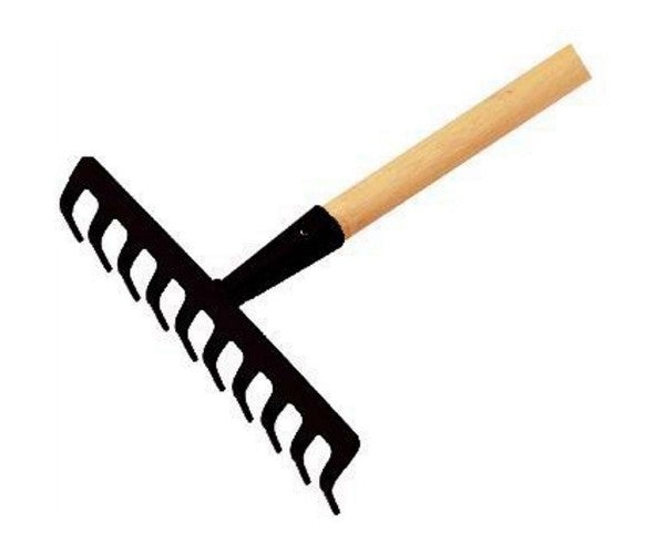 RASTRELLO PER GIARDINO CON MANICO 125 cm. 12 DENTI VIGOR