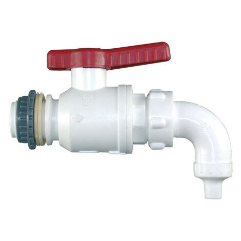 VALVOLA A SFERA PER ENOLOGIA 1"X30 IN NYLON CON BECCUCCIO FUSTO bucc