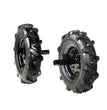 COPPIA RUOTE LATERALI 3.5-8" PER MOTOZAPPA OLEOMAC/NIBBI BERTOLINI