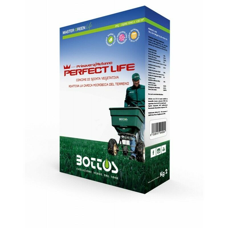 CONCIME MASTER GREEN LIFE PERFECT LIFE 18-5-10 DA KG.2 BOTTOS