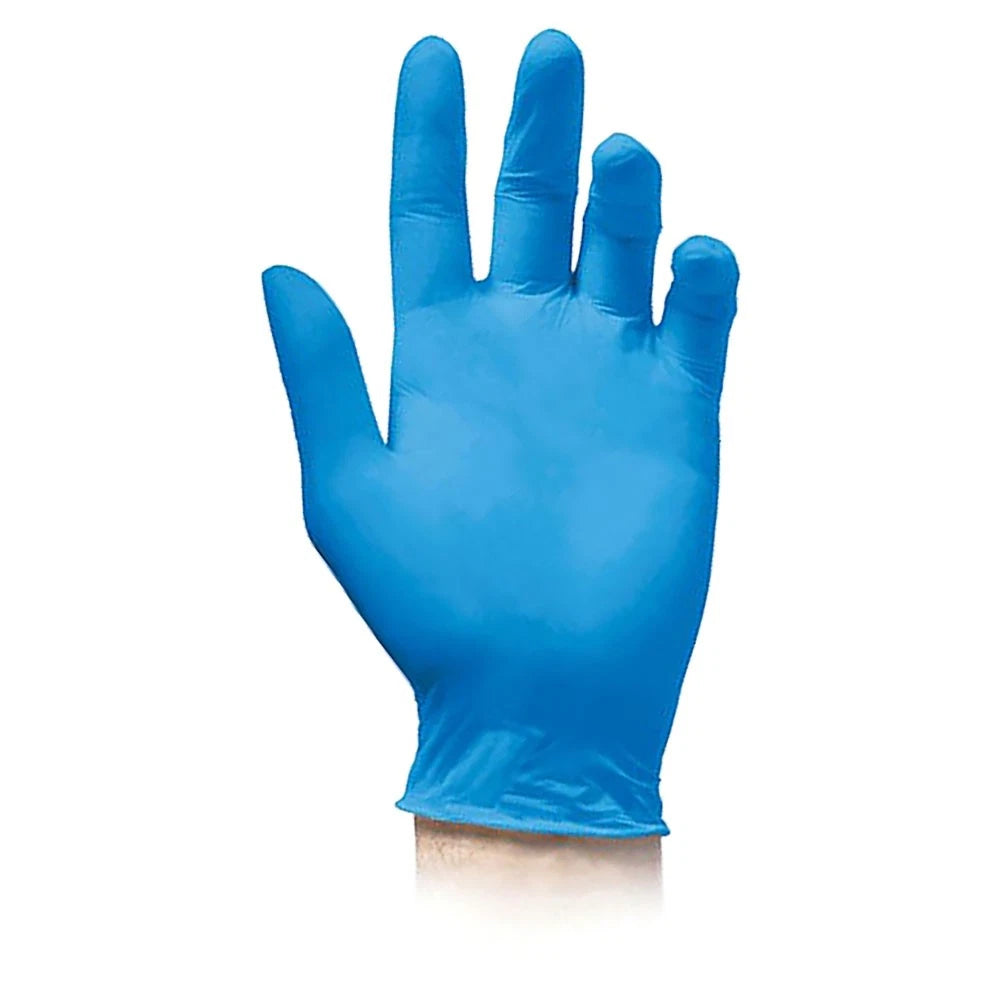 GUANTI MONOUSO NITRILE BLUE TG. XL SPESS. 3.0 MIL(CON. DA 100 PEZZI)