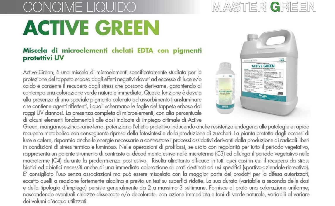 MASTER GREEN ACTIVE GREEN BOTTOS CONFEZIONE KG.1
