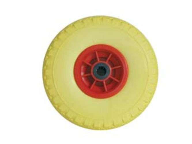 RUOTA PER CARRELLI PORTAPACCHI PU 260X85 CON PLASTICA FORO 20 ALTE