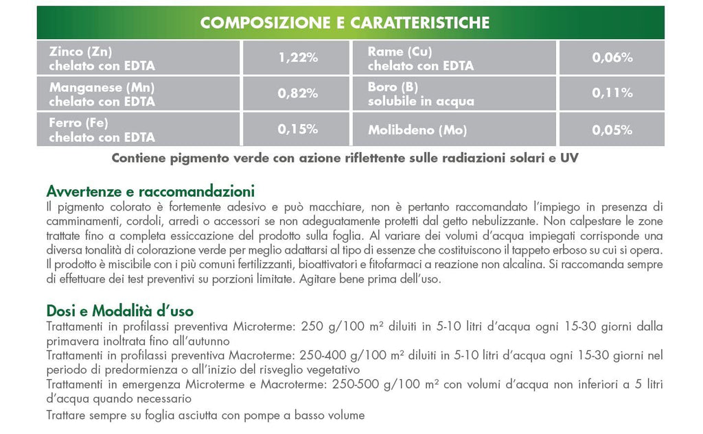 MASTER GREEN ACTIVE GREEN BOTTOS CONFEZIONE KG.1