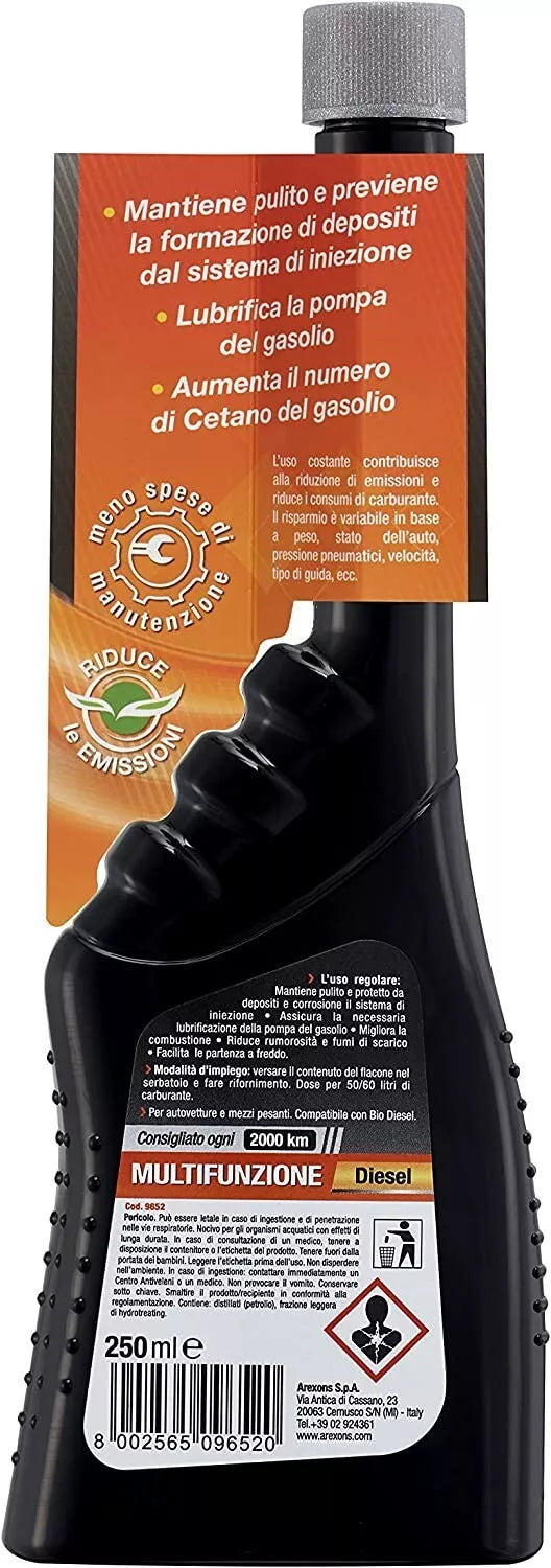 ADDITIVO DIESEL "MULTIFUNZIONE" DA 250 ML AREXONS