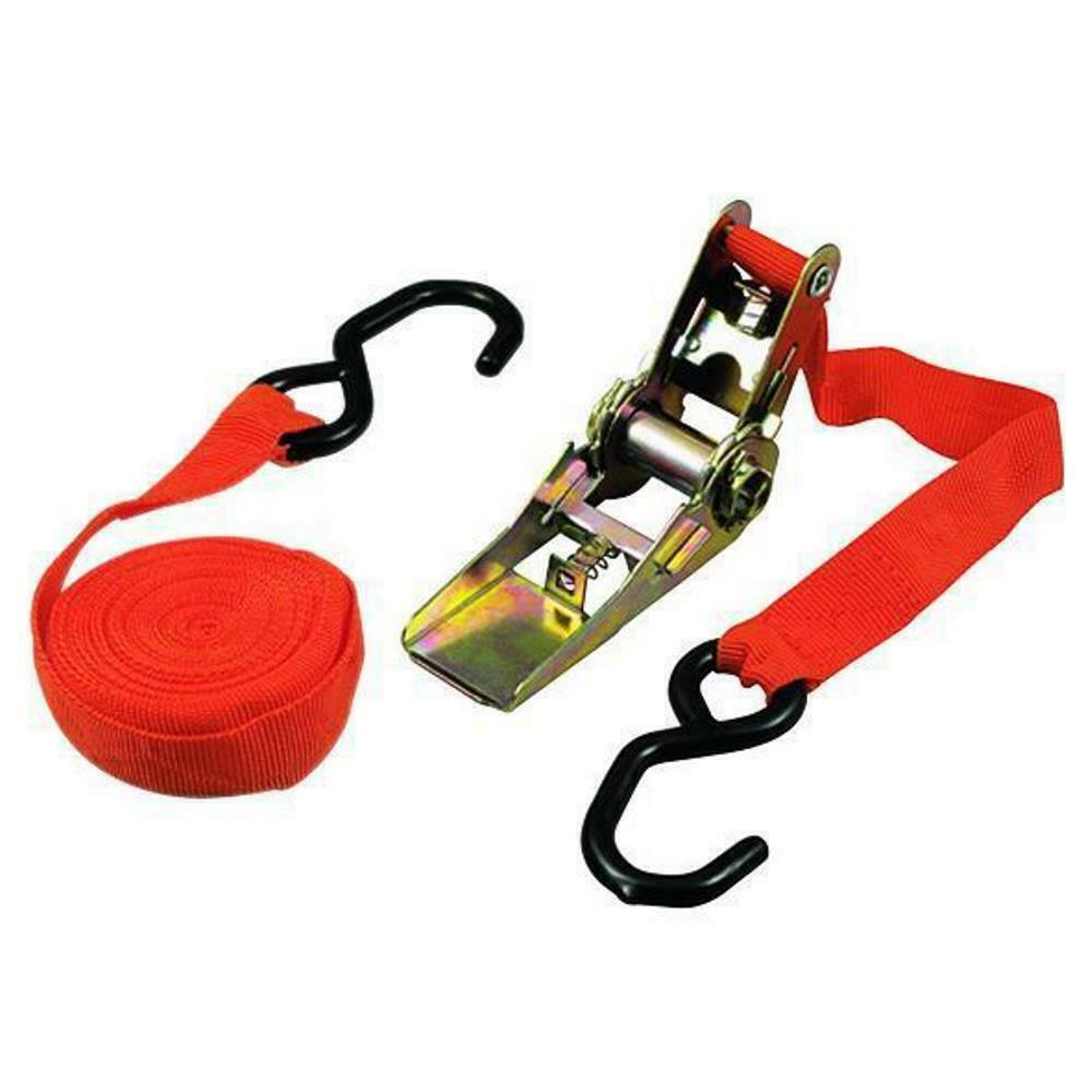 CINGHIA DOPPIA CON 2 GANCI H NASTRO 25 MM LUNGH. 4.5 MT. VIGOR