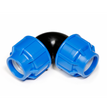 CURVA GOMITON A 90° 32X32 A COMPRESSIONE PER TUBO POLIETILENE PN