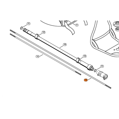 ALBERO ANIMA PER DECESPUGLIATORE FR 460 STIHL