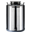 BIDONE OLIO 25LT. INOX CON PREDISPOSIZIONE RUBINETTO