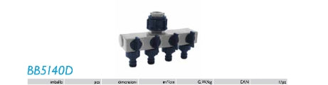 Distributore multi uscita con 4 ingressi Way Splitter RR Italia