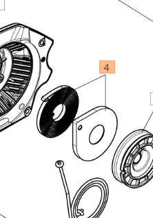 MOLLA AVVIAMENTO PER MOTOSEGA GSH 40/400/510/560 OLEOMAC