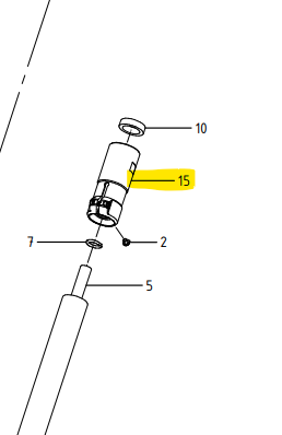 GRUPPO ATTACCO DIRITTO M30X1.5 CON MORSETTO PER ASTE CAMPAGNOLA T1/T2/T3