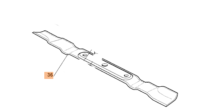 LAMA RICAMBIO PER TRATTORINO OM63 OLEOMAC