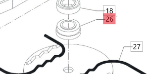 SUPPORTO LAMA PER FLO 5/6/7 BLUE BIRD