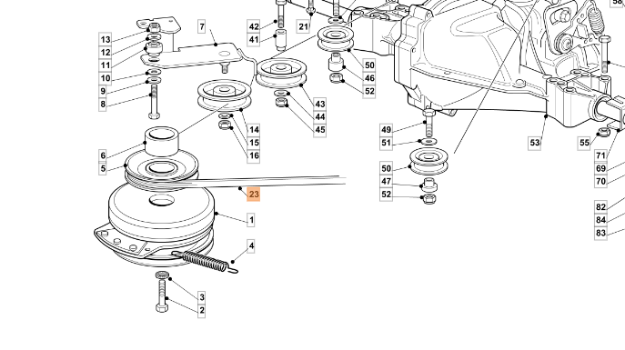 CINGHIA PER TRATTORINO RASAERBA GLX 2092 OM 93/101/103/123 OLEOMAC