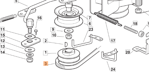 CINGHIA PER TRATTORINO OLEOMAC OM63C
