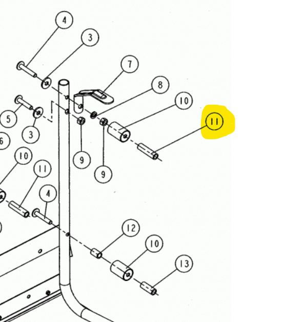 DISTANZIALE 7X10X37 PER ATOMIZZATORE M1200 CIFARELLI